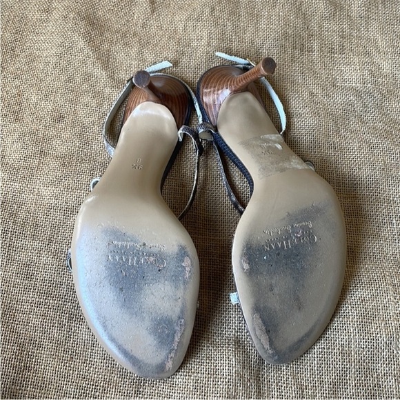 Cole Haan City Genuine, Snakeskin Heel Strap Sexy Size 9 1/2 B - Picture 9 of 13